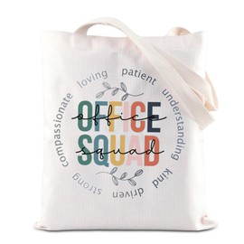 ENSIANTH Office Squad Gift Office Staff Appreciation Tote Bag Staff Office Crew Handbag Front Office Secretary Team Gift (Office Squad bag)