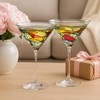 Artisanal Hand Painted Martini, Champagne & Cocktail Glasses - Gift