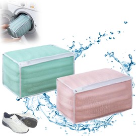 Laundry Bags for Shoes, Laundry Bag, Laundry Bag, 2 Pack Shoe Bags with Zipper, Large Bag for Shoes, Washing Machine, 360° Cleaning, Reusable and Durable