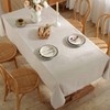 Rectangle Waterproof Tablecloth - 55 x 120 Inch Wipeable Anti-Shrink