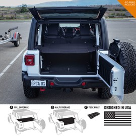 GPCA Cargo Cover LITE for Jeep Wrangler JL 4DR Sports/Sahara/Freedom/Rubicon Unlimited 2018-2019 Model (Under Hardtop) (Under SoftTop)