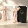 Wedding Vow Books His and Hers, Soft Touch Cover with