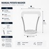Manual Potato Ricer for Smooth Mashed Potatoes – Aluminum Alloy