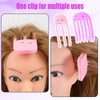 2pcs Wind Shaping Styling Combs for Fluffy Bangs, 3-Tooth &