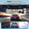 NHOPEEW 1080P Dual Lens Rear View Mirror Camera - 4