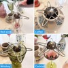 Coffee Cooling Tool with Reusable Metal Ice Sphere Stainless Steel