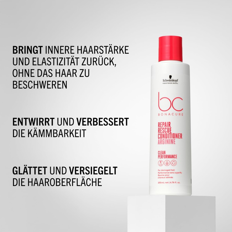 Schwarzkopf Professional Bonacure Repair Rescue Conditioner for Damaged Hair Vegan