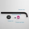 OFFO Shower Arm with Flange, 16 in Wall Mount Replacement