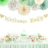 Sage-Green Champagne-Beige Baby Shower Party-Decorations - 21pcs Girls Boy Welcome