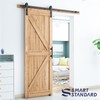SMARTSTANDARD 5.5 FT Heavy Duty Sturdy Sliding Barn Door Hardware