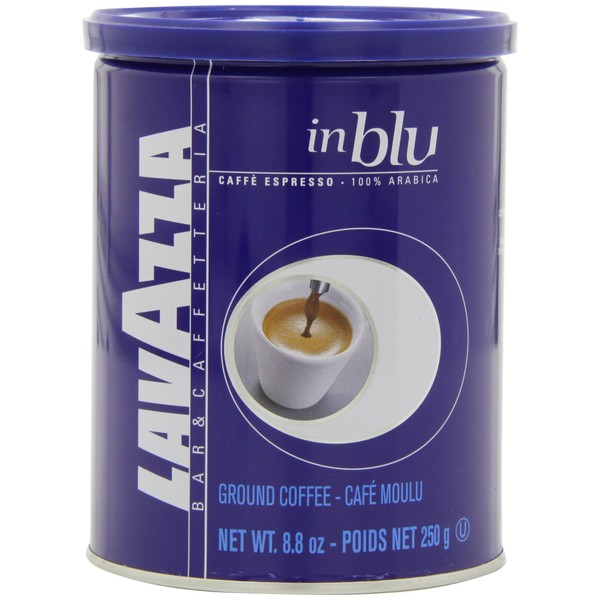Lavazza in Blu Espresso Ground Coffee Blend, Medium Espresso Roast, 8.8-Ounce Cans (Pack of 4)