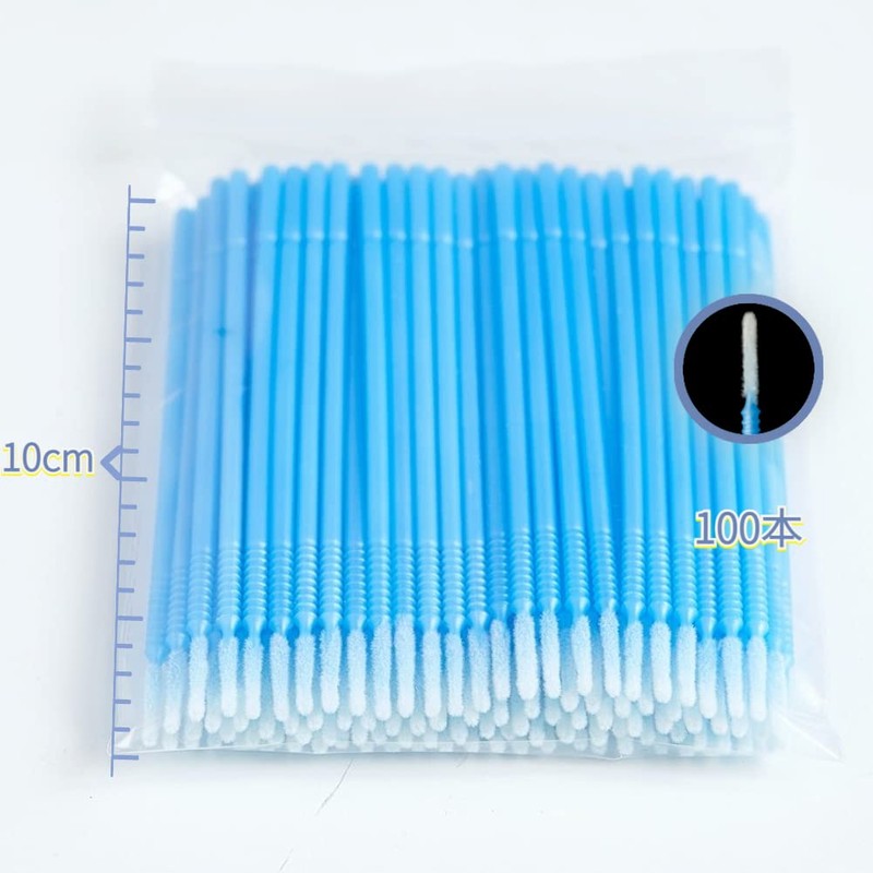 FELICIA 100pcs Long Micro Brush Eyelash Perm Essence Cotton Swab