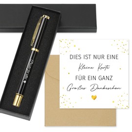 Aurasky Thank you gifts, ballpoint pen with engraving, thank you cards and gift box, thank you for everything, farewell gift for family, friends, colleagues, teachers