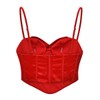 Bslingerie® Womens Satin Ruffled Party Wear Outfit Crop Top Bustier