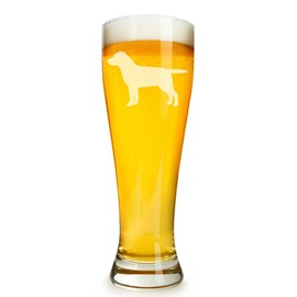 Labrador Retriever Dog Breed 16 ounce Beer Glass Pilsner