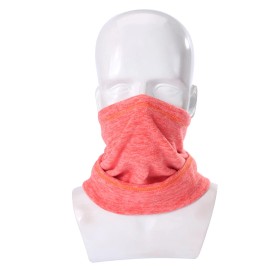 Unbranded Winter Fleece Neck Warmer Gaiter Adjustable Ski Face Mask Scarf for Men Women - Orange