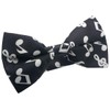 Black Music Note Bow Tie Bow Tie [Simple Wearing Type]