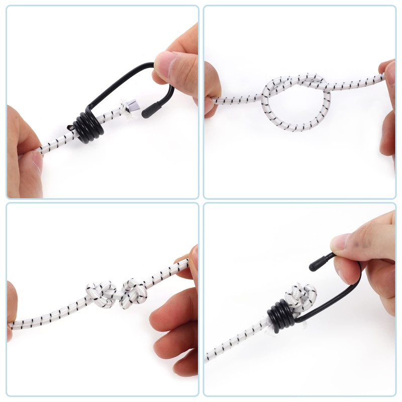 4 mm x 20 m White & Black Elastic Safety