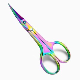 Nail Scissors for Men and Women | Curved Blades Cuticle Toenail for Precise Manicure, Pedicure, Eyebrow, Eyelash, Nose, Beard, Mustache & Hair Trimming, Professional Grooming Shears | Multipurpose