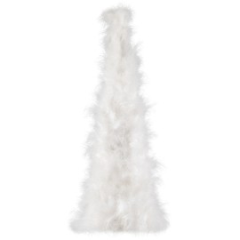 Northlight Wispy Feather Cone Tree Christmas Tabletop Decoration - 15.75" -