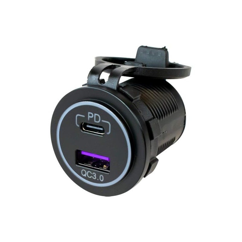 Generic Sea-Dog USB 3.0 & USB-C Power Socket w/Out Light,