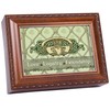 Cottage Garden Love Loyalty Woodgrain Rope Trim Music Box Plays