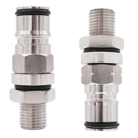 Keg Ball Lock Adapter, Corrosion Resistant 304 Stainless Steel Connector, Pressure Relief Valve, Home Brew Accessories for Beverage and Gas Systems
