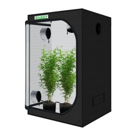 zazzy Grow Tent 60"x60"x78" Hydroponic Grow Tents Heavy Duty Dark Room Grow Reflective Mylar Grow Tent with Window & Floor Tray for Indoor Plant Growing
