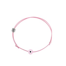 Caiyao Evil Eye String Bracelet Red pink black blue Lucky Amulet Mal de ojo Kabbalah Protection Handmade Bracelet Adjustable For Women Men-Pink