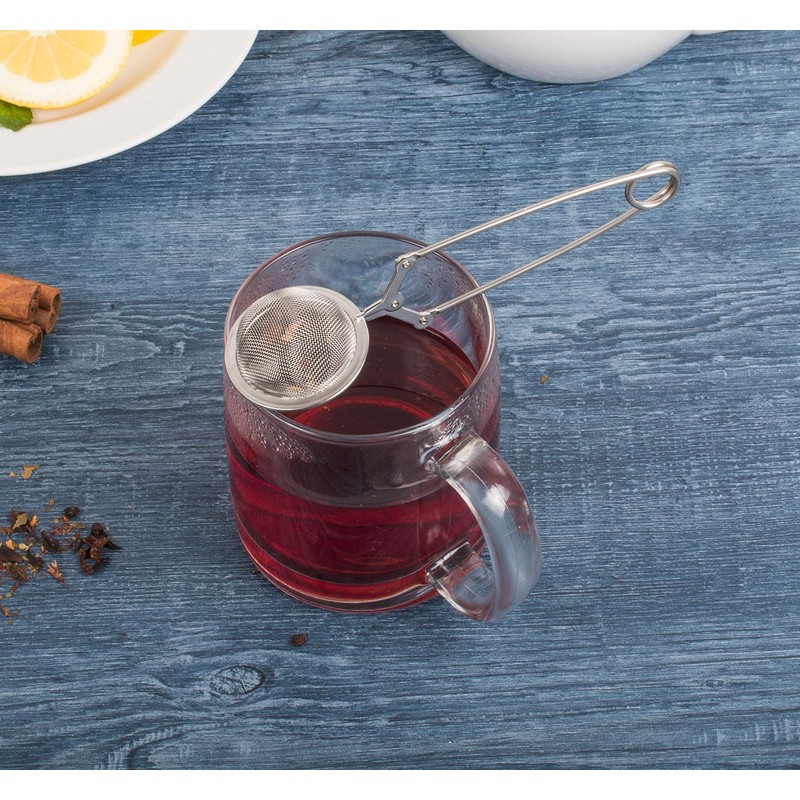 HIC Kitchen Snap Mesh Ball Tea Infusers, 18/8 Stainless Steel,