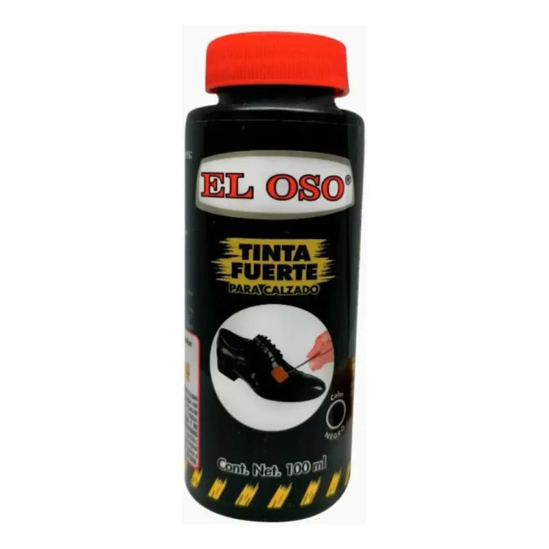 Tinta Fuerte para Calzado El Oso Color Negro 100ml