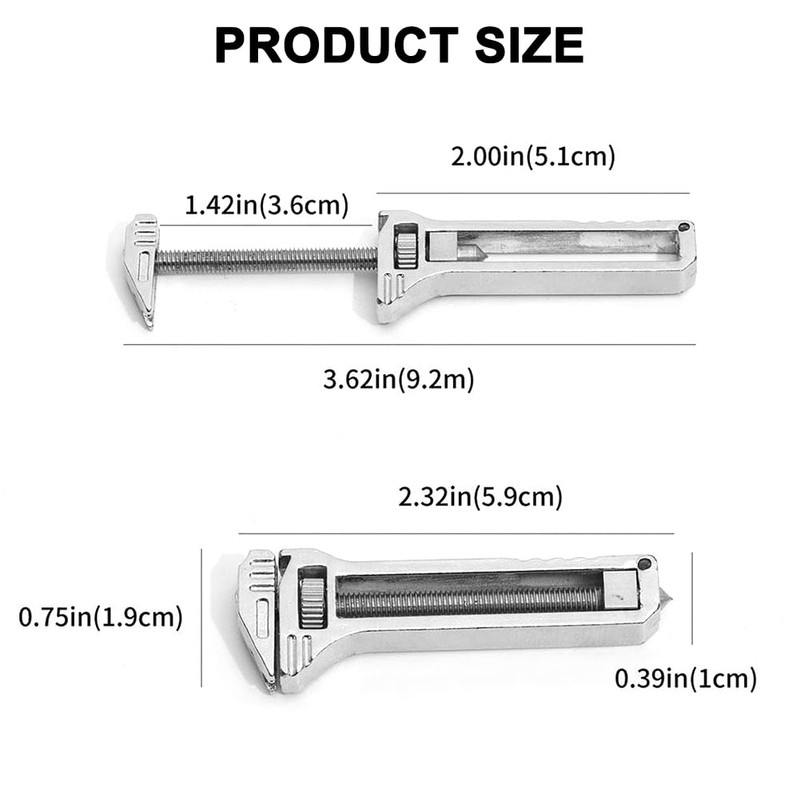Compact Titanium Multi-tool, Pocket Multitool Mini Wrench, Bottle Opener Keychain,