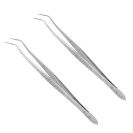 OSUNG Dental Cotton Dressing Plier 164 mm Serrated Tip PC1 2 pcs