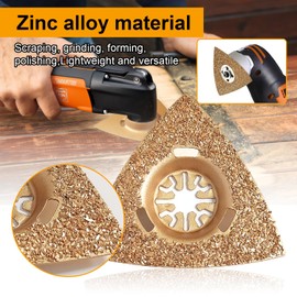 Multitool Saw Blades in 4 Shapes for Oscillation Tool Opening Grinding Cutting Clearing Used Multitool Accessories Multifunctional Tool Accessories for Construction Sites Family Workshop