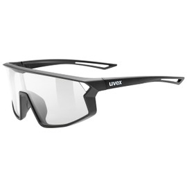 Ubex Skyryse Jr. Sports Sunglasses for Kids, UV400, Large, Black Matte (Clear)
