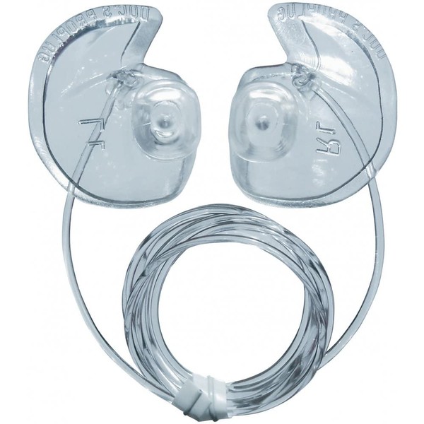 Doc's ProPlugs - Preformed Protective Vented Earplugs (pair) Clear With Leash