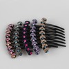 EZ PEACH Rhinestone Hair Comb DE Yaii Wind, Rakuchin, Kantan