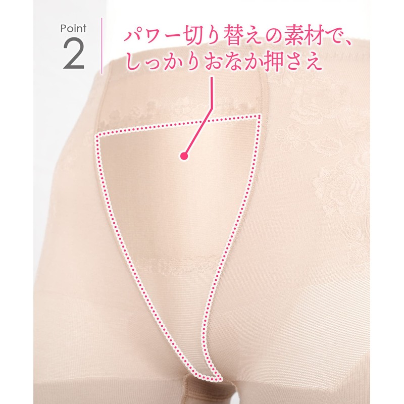 Wing/Wacoal KQ0823 Girdle, Walking Exercise, Full Long Length, Slimming Pants,