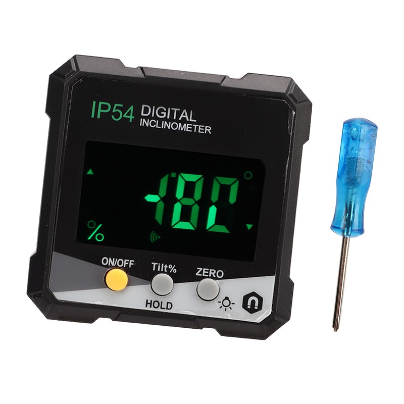 Digital Inclinometer LCD Display Protractor Magnetic Level Box Angle Finder
