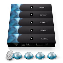Nespresso Capsules Vertuo, Ice Leggero, 50-Count Double Espresso Coffee Pods, Brews 2.7 oz.