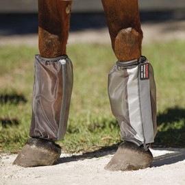 Schneiders Mosquito Mesh II Non-Fitted Horse Fly Boots | Set of 4 | Enhanced Leg Protection & Airflow | Reflective Safety Design | Color Gray