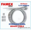 FAMEX RIDE STAINLESS STEEL Mountain bike inner Brake cable (