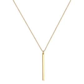 Elli Women's Curb Geo Symbol Bar Layer Cool Necklace in 925 Sterling Silver, Sterling Silver, None