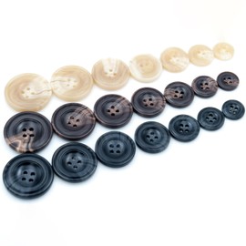 Resin Button 20PCS 4Holes Sewing Craft Round Shape for Clothes Blazer Blouse - Enhance Your Style with Exquisite Craftsmanship