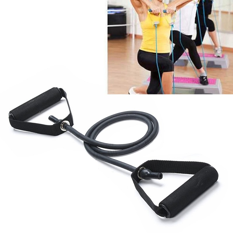 Fitness Elastic Puller Rope, 30 lb TPE Straight Tension Rope