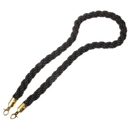 Operitacx 1.5m Solid Flax Rope for Stanchions Crowd Control Barrier Stylish Queue Management System