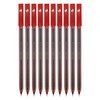 SAINO Softy Ballpoint Pens, RED, Fine Point (0.7mm), Pack of