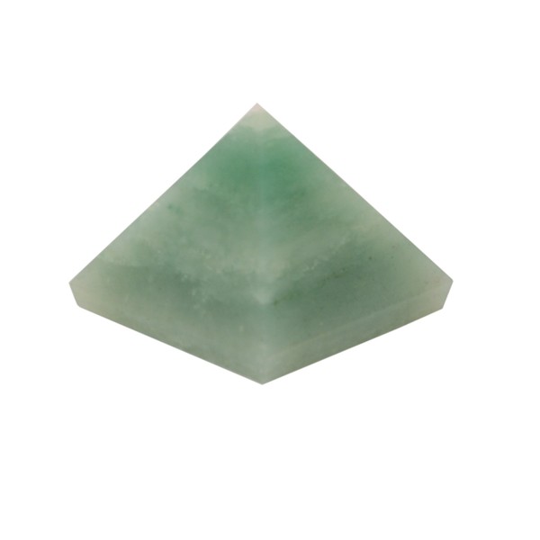 Purpledip Green Aventurine Gem Stone Pyramid: Hand Polished Natural Healing