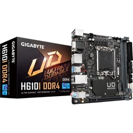 GIGABYTE H610I DDR4 (H610/ Intel LGA 1700/ Mini-ITX/ DDR4/ Single M.2/ PCIe 4.0/ USB 3.2 Gen1/ Intel GbE LAN Chip/Motherboard)