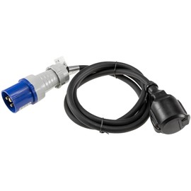 ChiliTec CEE Cable Adapter Plug to Earthing Contact Coupling 1.5 m
